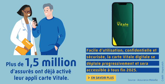 En savoir plus sur l'appli carte Vitale